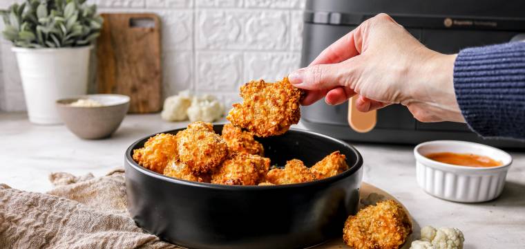 Low Fat Blumenkohl-Bites aus dem Airfryer