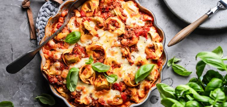 Tortellini-Hack-Auflauf Tortellini-Hack-Auflauf