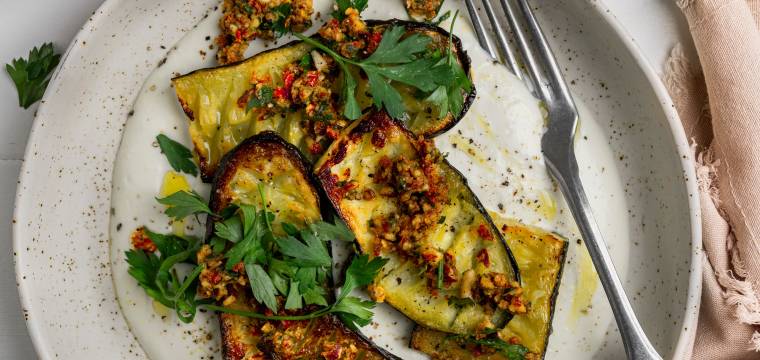 Röst-Zucchini mit Fetacreme