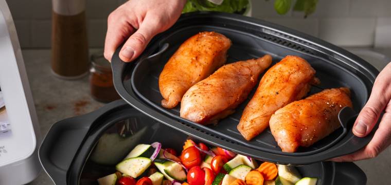 Dampfgaraufsatz Monsieur Cuisine Hähnchen Gemüse Dampfgaraufsatz Monsieur Cuisine Hähnchen Gemüse