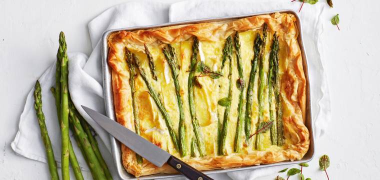 Spargeltarte mit Brie Spargeltarte mit Brie