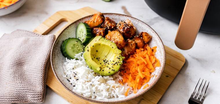 Airfryer-Lachs-Avocado-Bowl Airfryer-Lachs-Avocado-Bowl