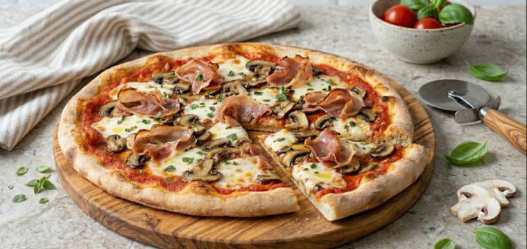 Prosciutto e Funghi Pizza