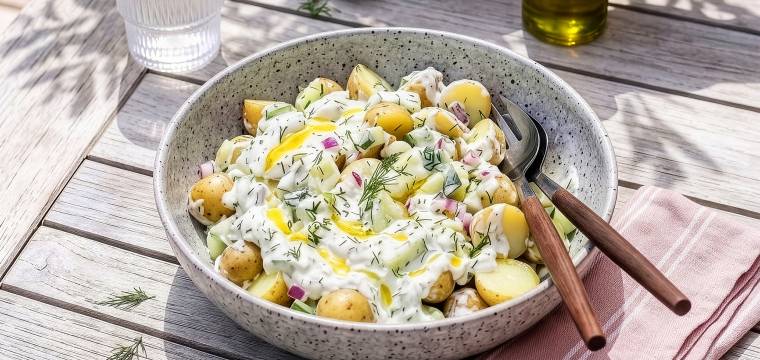 Griechischer Kartoffel-Zaziki-Salat