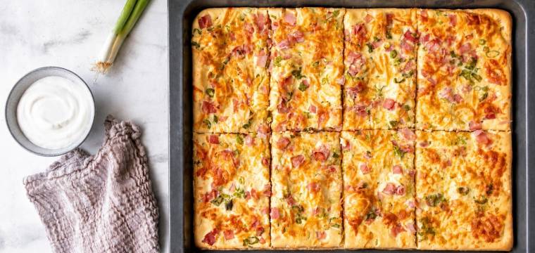 Ofenpfannkuchen Flammkuchen Style Ofenpfannkuchen Flammkuchen Style