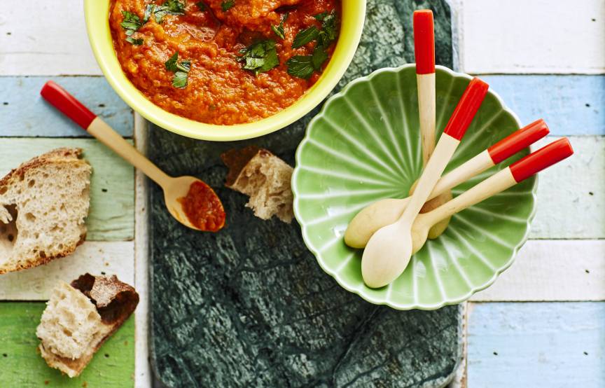 Auberginen-Paprika-Dip im Monsieur Cuisine | ZauberMix
