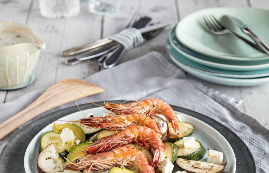 Gegartes Gemüse mit Garnelen aus dem Monsieur Cuisine | ZauberMix