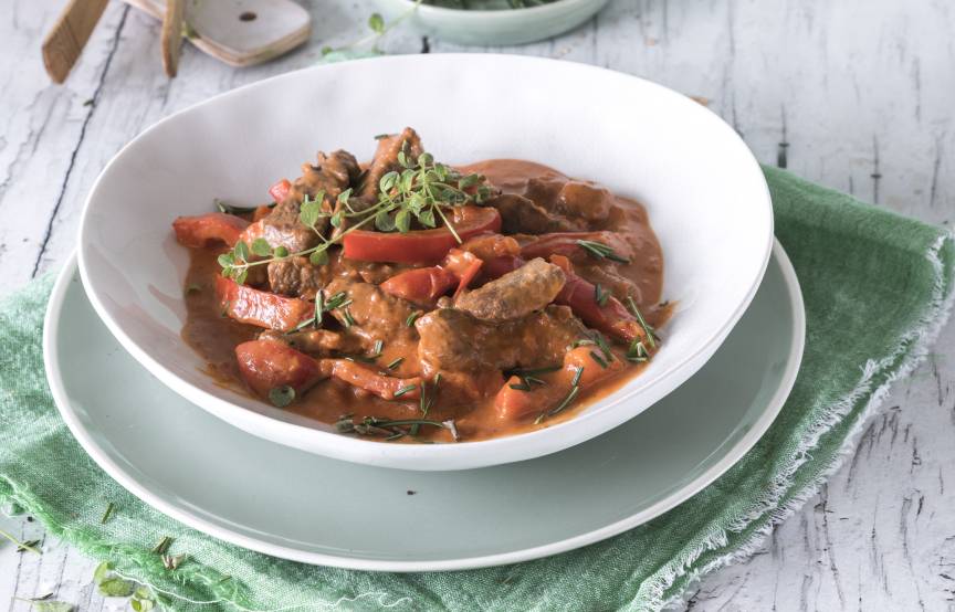 Rindergeschnetzeltes low carb im Monsieur Cuisine | ZauberMix