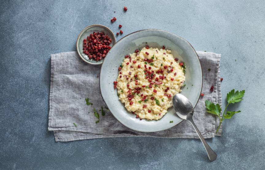 Risotto Carbonara im Monsieur Cuisine ZauberMix