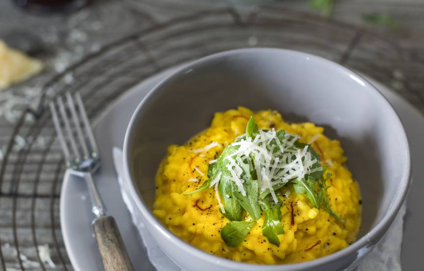 Sonnengelbes Safranrisotto aus dem Monsieur Cuisine | ZauberMix