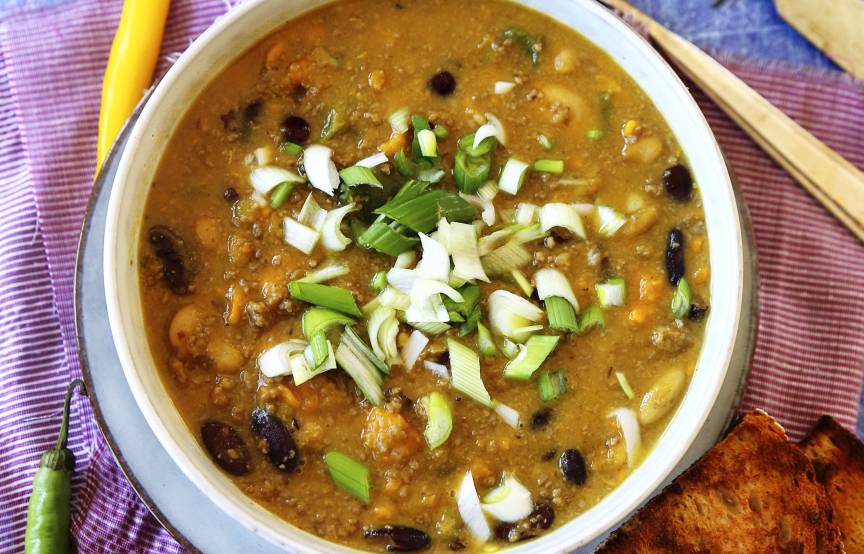 Süßkartoffel-Bohnen-Chili mit dem Monsieur Cuisine | ZauberMix