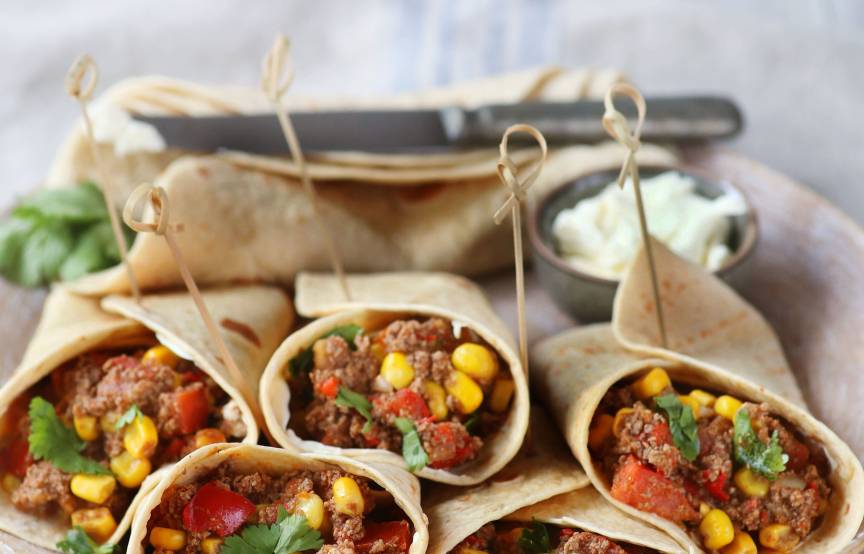Wraps mit Hackfleisch mit dem Monsieur Cuisine | ZauberMix Wraps mit Hackfleisch mit dem Monsieur Cuisine | ZauberMix