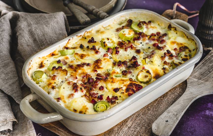 Kartoffel-Porree-Gratin mit dem Monsieur Cuisine | ZauberMix