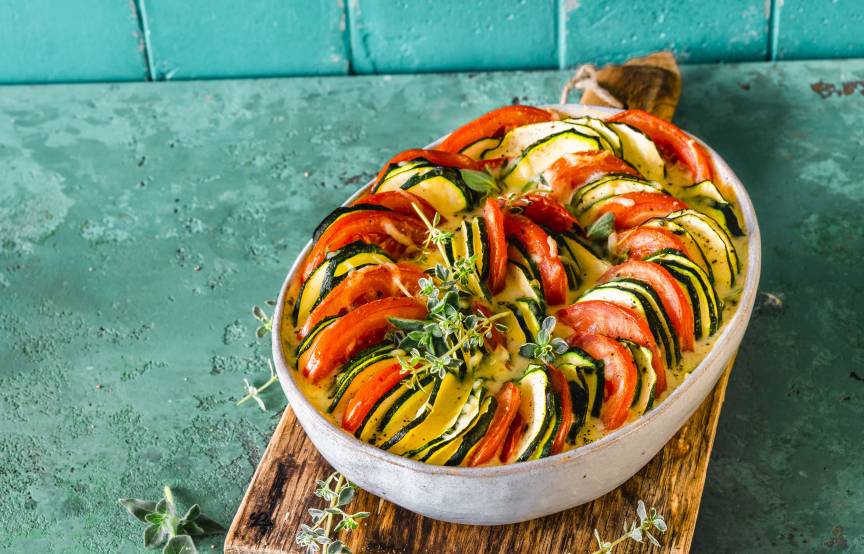 Zucchini-Auflauf low carb mit dem Monsieur Cuisine | ZauberMix
