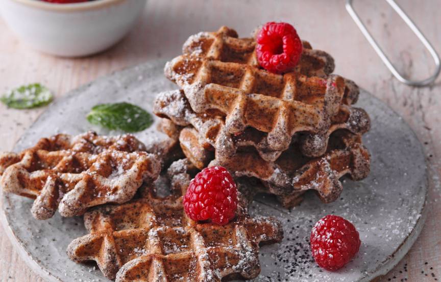 Mohn-Hefe-Waffeln mit dem Monsieur Cuisine | ZauberMix