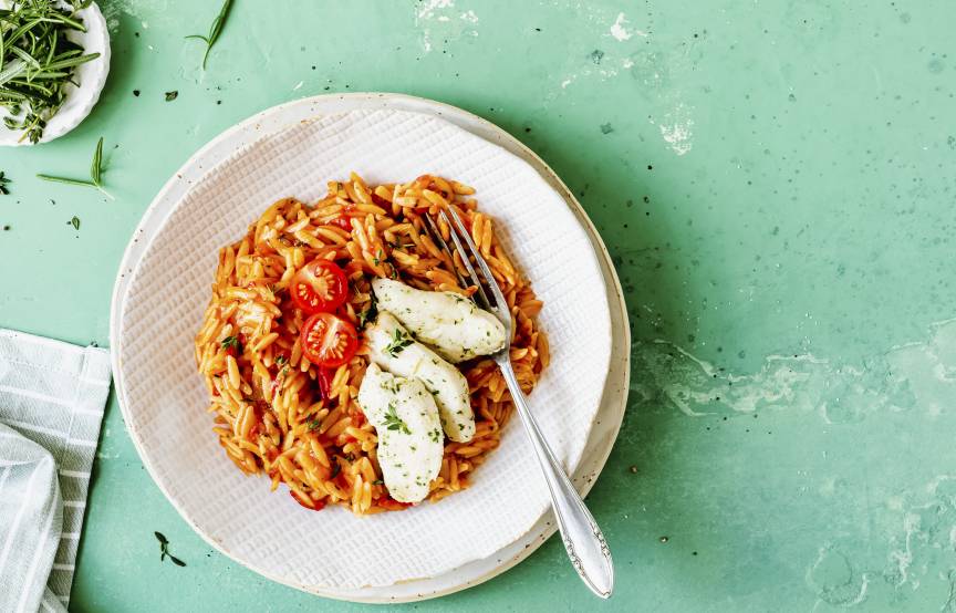 Tomaten-Kritharaki-&amp;quot;Risotto&amp;quot; im Monsieur Cuisine | ZauberMix