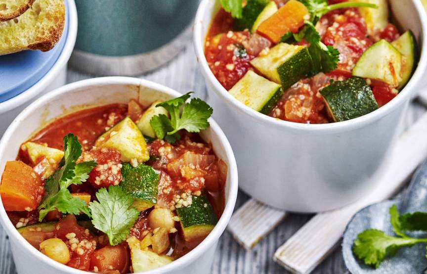 Gemüsesuppe mit Kichererbsen im Monsieur Cuisine | ZauberMix