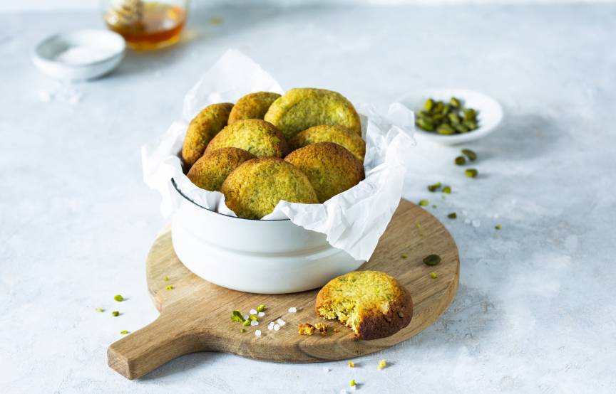 Salted Honey Pistacchio Cookies im Monsieur Cuisine ZauberMix