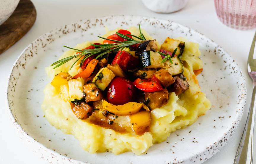 Kartoffelstampf mit Ratatouille im Monsieur Cuisine | ZauberMix