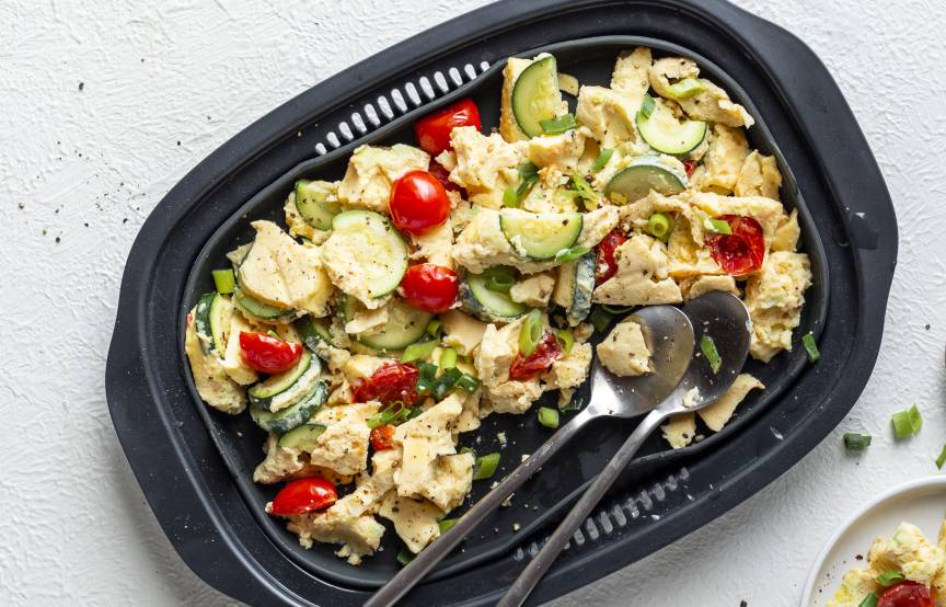 Gemüserührei low carb mit dem Monsieur Cuisine ZauberMix