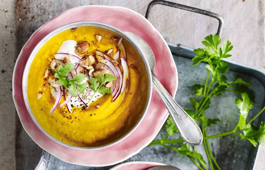Vegane Süßkartoffelsuppe im Monsieur Cuisine | ZauberMix