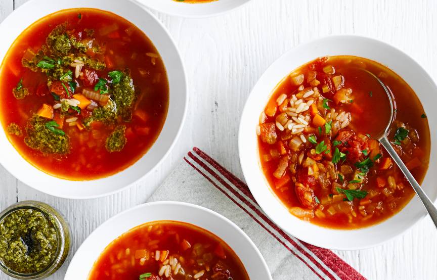 Schnelle Tomaten-Reis-Suppe aus dem Monsieur Cuisine | ZauberMix