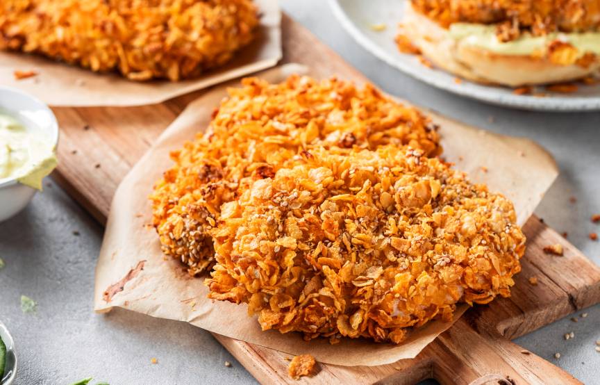 Crunchy Chicken Burger Pattys ZauberMix