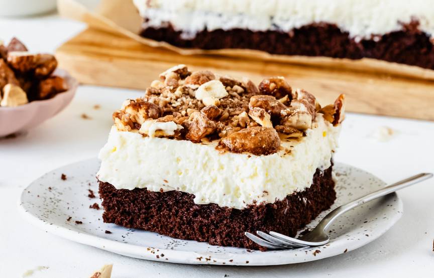 Gebrannte-Mandel-Blechkuchen | ZauberMix Gebrannte-Mandel-Blechkuchen | ZauberMix