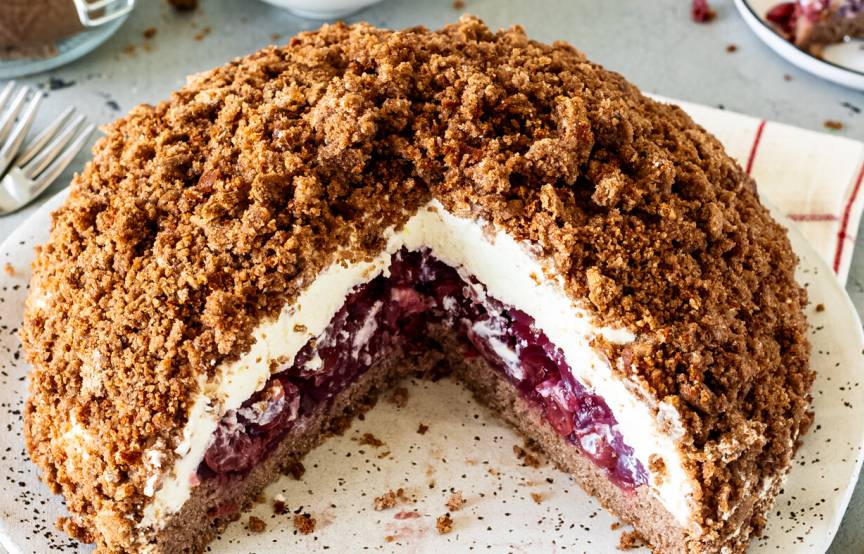 Spekulatius Maulwurfkuchen mit Kirschen | ZauberMix