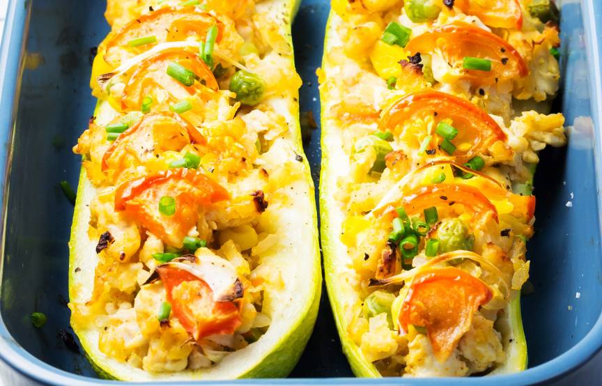 Gefüllte Zucchini-Schiffchen | ZauberMix