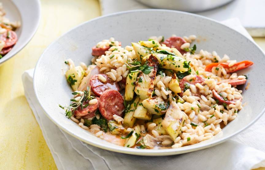 Spargelrisotto mit Chorizo | ZauberMix