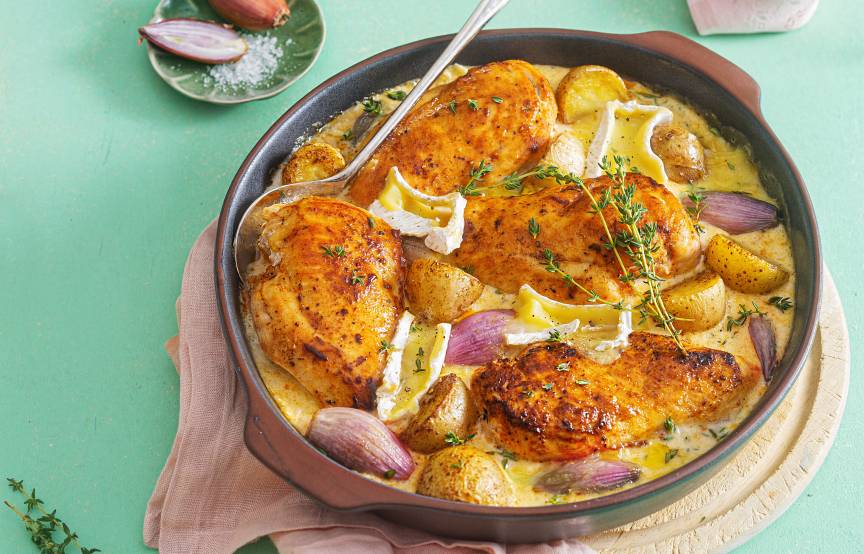 Camembert-Hähnchen mit Drillingen | ZauberMix