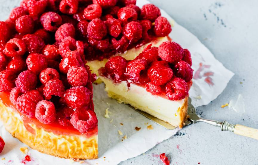 Himbeer-Cheesecake mit weißer Schokolade | ZauberMix
