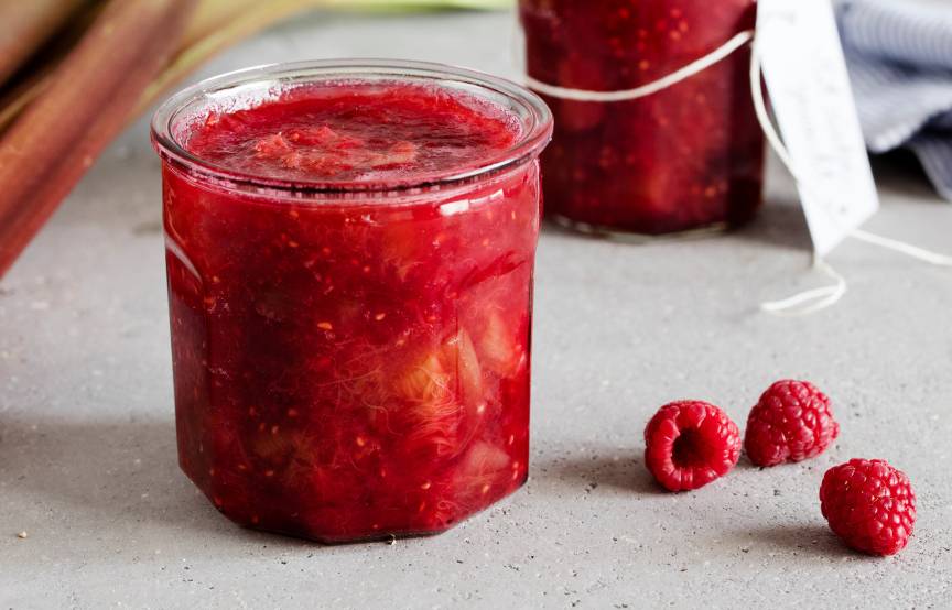 Himbeer-Rhabarber-Marmelade | ZauberMix
