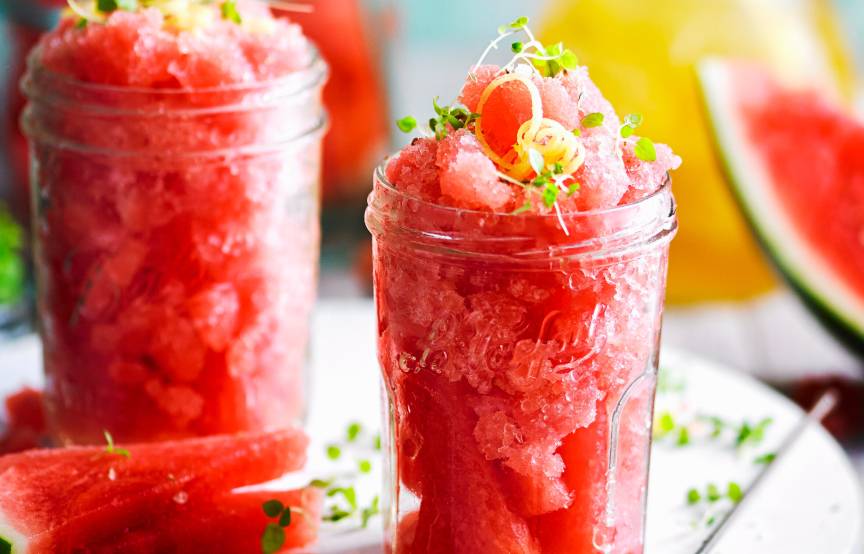 Wassermelonen-Zitronentee-Granita | ZauberMix