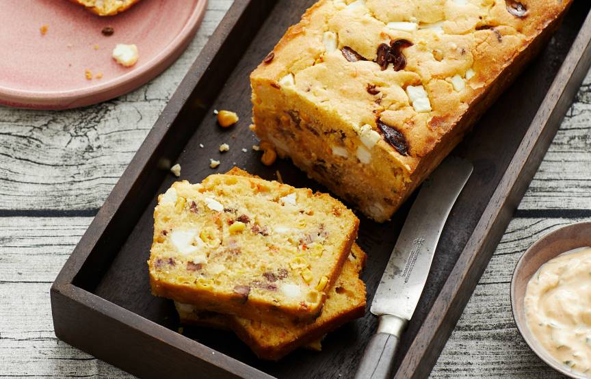 Maisbrot mit Feta und Speck | ZauberMix