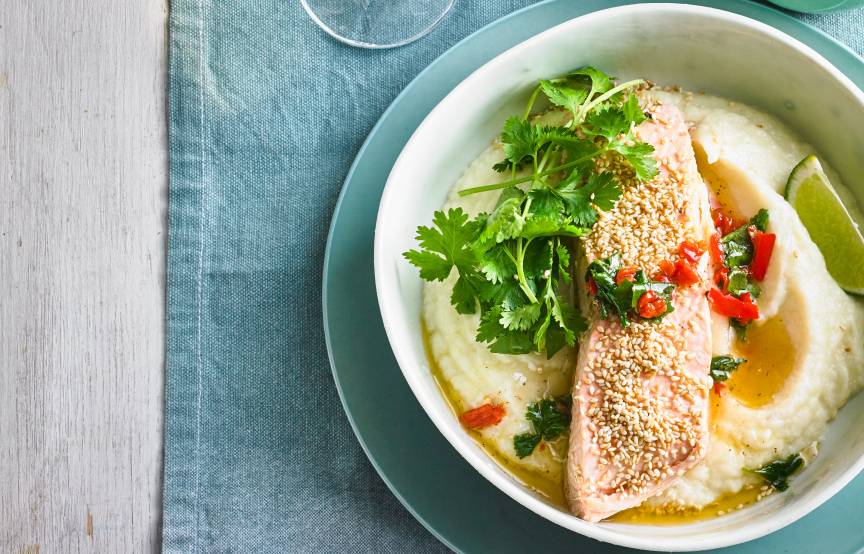 Lachs mit Blumenkohlpüree | ZauberMix