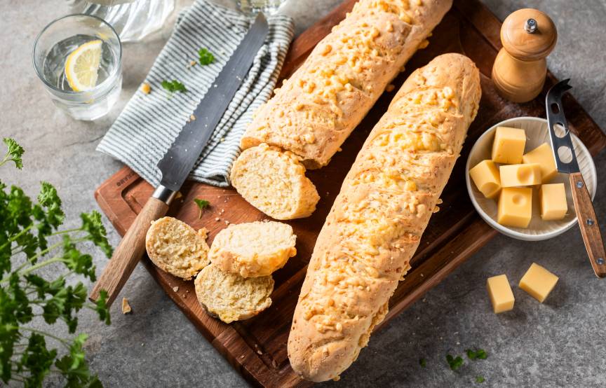 Käsebaguette aus 5 Zutaten zum Grillen | ZauberMix