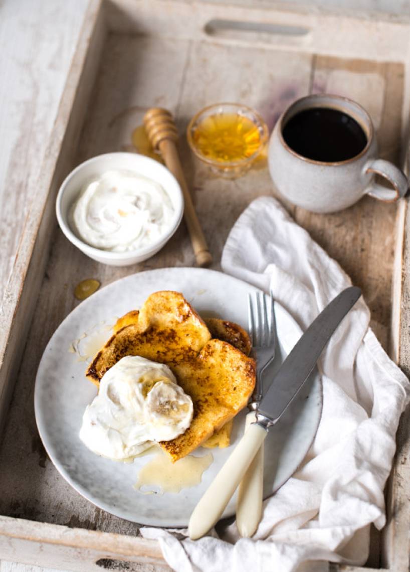 Arme Ritter mit Bananen-Quark