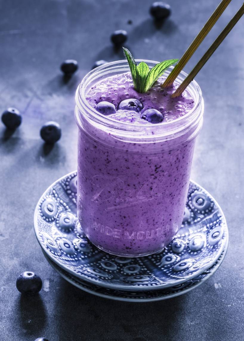 Blaubeer-Smoothie cremig im Monsieur Cuisine | ZauberMix Blaubeer-Smoothie cremig im Monsieur Cuisine | ZauberMix