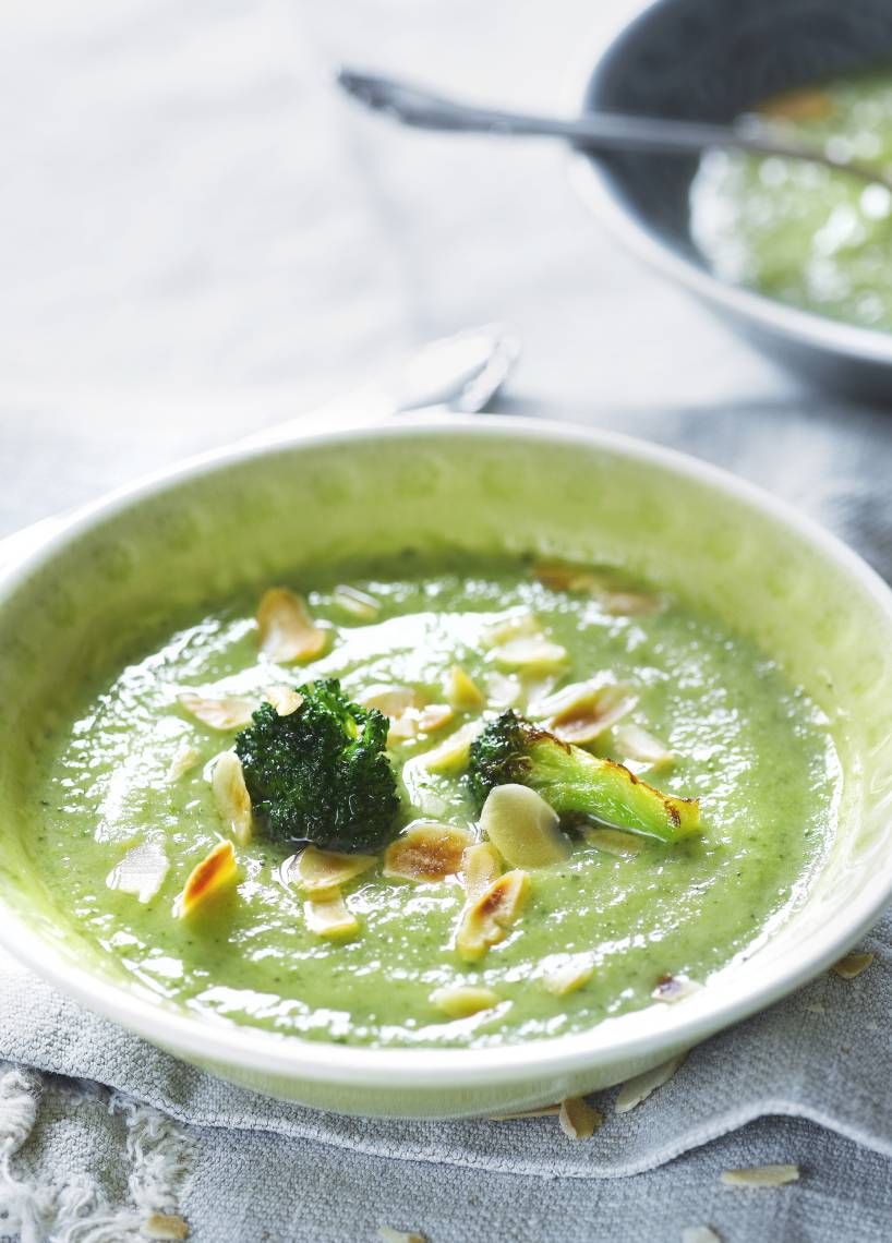 Schnelle Brokkolisuppe mit Sahne