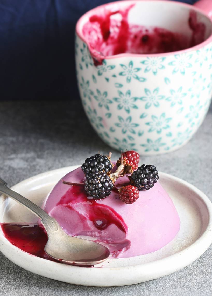 Brombeer-Pannacotta