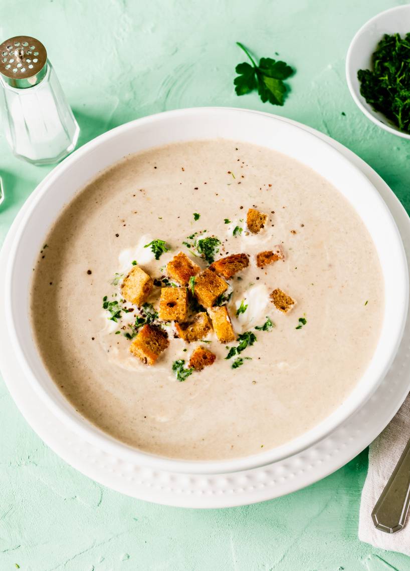 Champignoncremesuppe einfach im Monsieur Cuisine | ZauberMix Champignoncremesuppe einfach im Monsieur Cuisine | ZauberMix