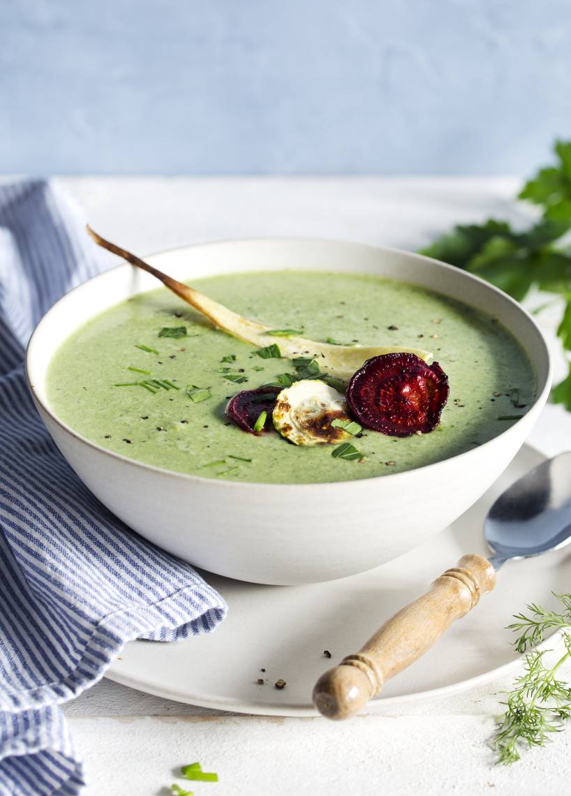 Cremige Kräutersuppe aus dem Monsieur Cuisine | ZauberMix Cremige Kräutersuppe aus dem Monsieur Cuisine | ZauberMix