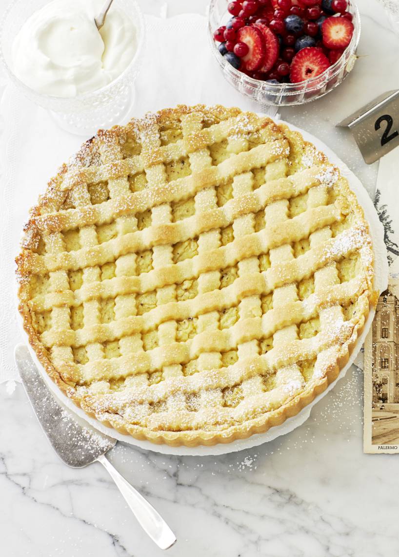 Crostata mit Vanillecreme
