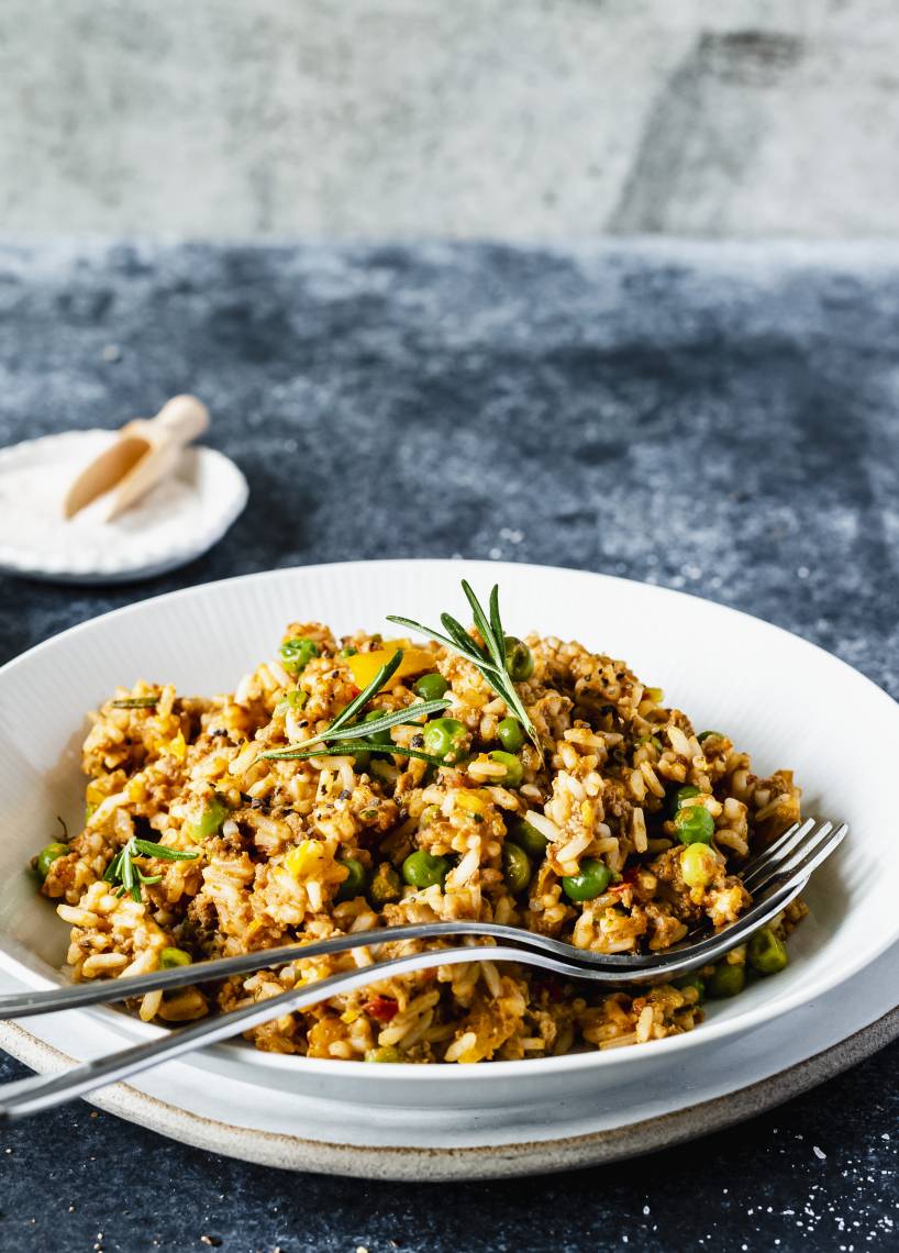 Djuvec-Reis mit Lammhack im Monsieur Cuisine | ZauberMix Djuvec-Reis mit Lammhack im Monsieur Cuisine | ZauberMix