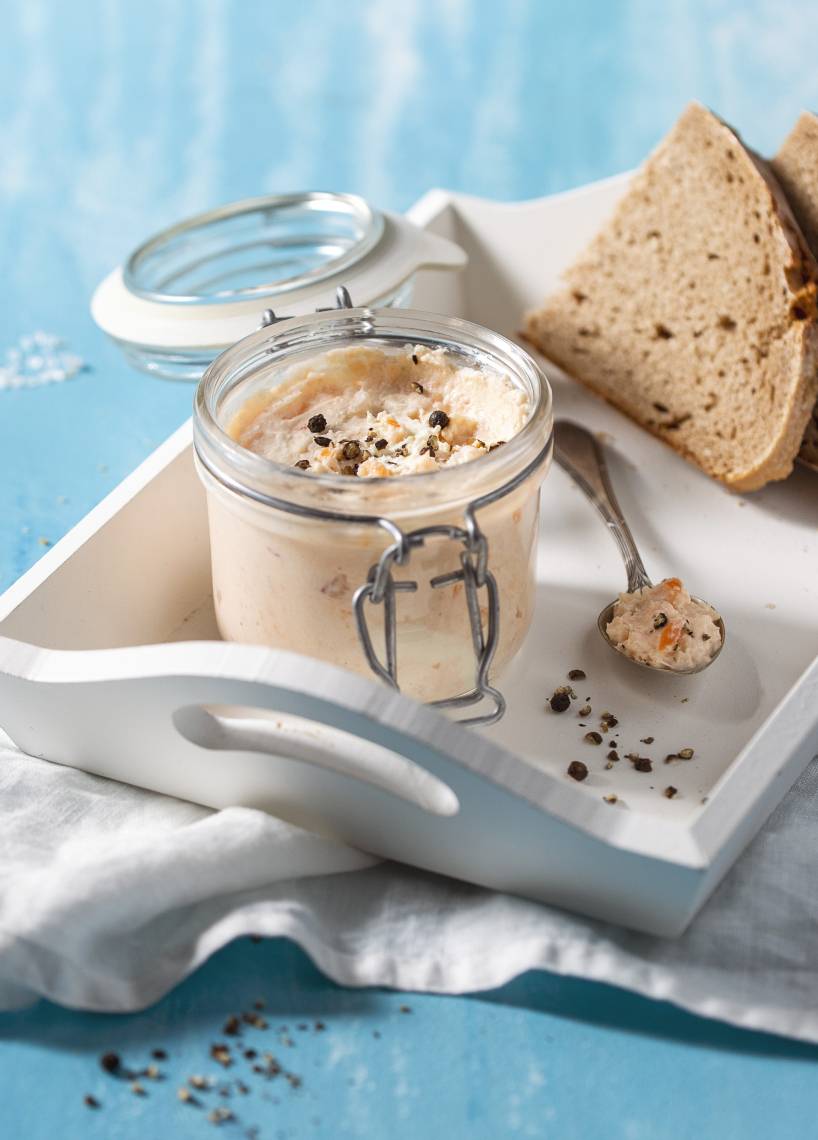 Einfacher Lachsaufstrich