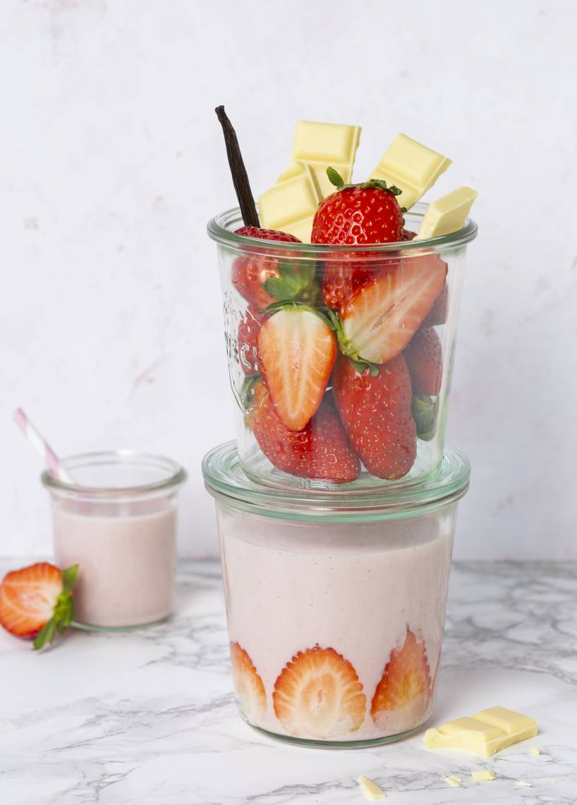 Erdbeer-Vanille-Shake