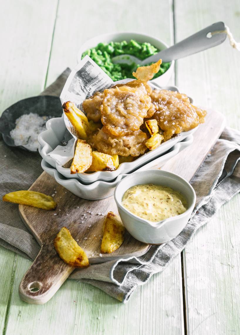 Fish & Chips mit Senfsoße aus dem Monsieur Cuisine | ZauberMix Fish & Chips mit Senfsoße aus dem Monsieur Cuisine | ZauberMix