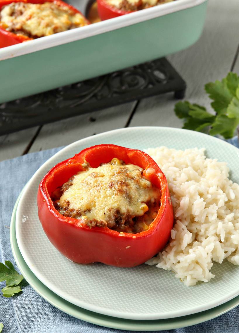 Gefüllte Paprika mit Hackfleisch | ZauberMix Gefüllte Paprika mit Hackfleisch | ZauberMix
